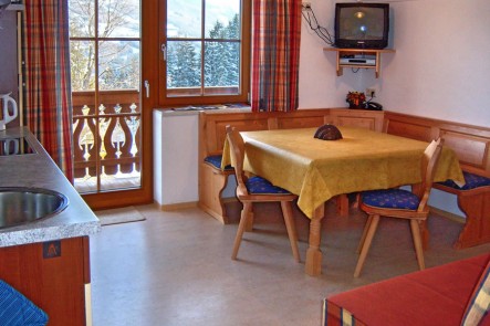 Essecke im Appartement Mattes